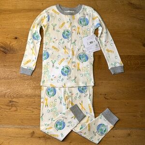 NWT Burt’s Bees Toddler School-Themed Pajamas